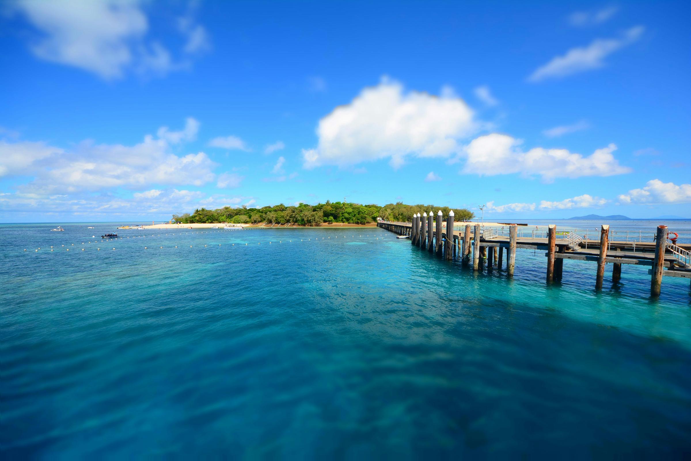 The jetty at Green Island on the Great Barrier Reef, off Cairns